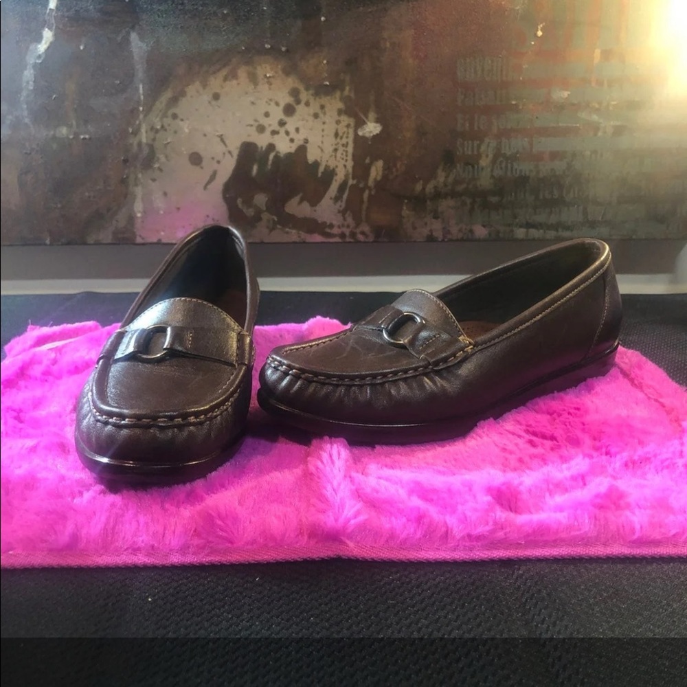 SAS "Jewel" brown leather loafers sz 7